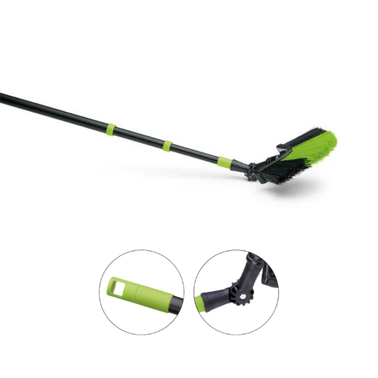 Bild von Dreiecksbesen mit Teleskopstiel – bis 330 cm – abwinkelbar